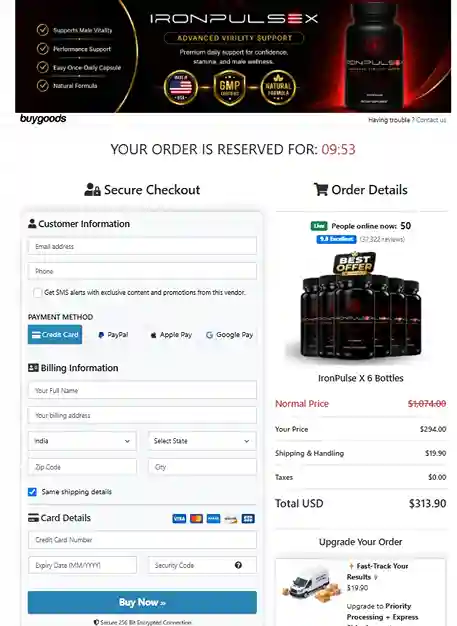 IronPulseX IronPulseX Order Page